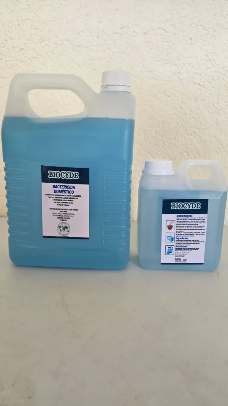 Galón y litro de BIOCYDE bactericida doméstico