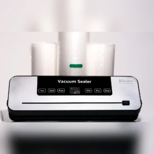 Máquina selladora al vacío con rollos texturizados